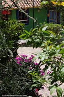 Colombia Photo - The Pueblito Boyacense community in Duitama is surrounded by trees, flowers, gardens and nature.