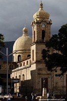 San Lorenzo Cathedral in Duitama, built 1873-1953, Roman style with Doric and Spanish Baroque. Colombia, South America.