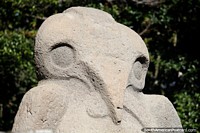 Bird figure made of volcanic stone at Mesita B of the San Agustin Archaeological Park.