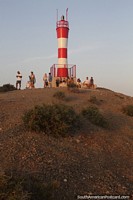 Cabo de la Vela lighthouse just before sunset, Guajira.