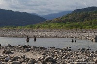 Cravo River South in Yopal nestled around the green mountains.