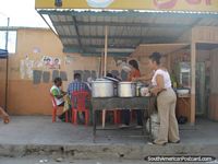 Ecuador Photo - A street cook-up in Huaquillas.