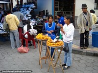 Ecuador Photo - Yummy sugary donut balls in Otavalo.