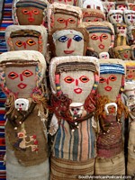 A group of ragdolls in the Otavalo markets.