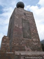 Larger version of Memoria del Sabio Ecuatoriano, memorial at Mitad del Mundo.