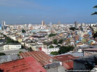 Views overlooking Guayaquil from Cerro Santa Ana. Ecuador, South America.