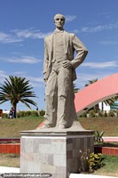 President Jose Joaquin de Olmedo (1780-1847), statue at Parque Guayaquil in Riobamba. Ecuador, South America.