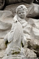 An angel baby, part of the Neptune Fountain at Plaza Sucre in Riobamba.