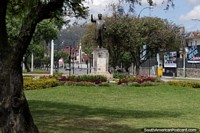 Entre a cidade e Turi a colina é este parque bonito em Cuenca, perto da universidade. Equador, América do Sul.
