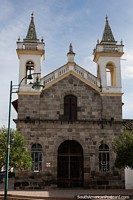 Church Iglesia San Agustin in Ibarra was built between 1876 and 1880. Ecuador, South America.