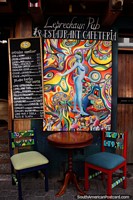 Leprechaun Pub Restaurant and Cafe in Banos, check out the menu. Ecuador, South America.