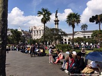 Praça da Independência em Quito, uma das melhores praças públicas centrais na América do sul.