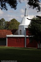 Church tower beside the park in Maria Auxiliadora.