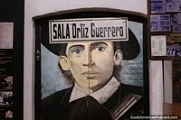 Verso maior do Manuel Ortiz Guerrero (1894-1933), poeta e msico paraguaio, sala do museu de Villarrica.