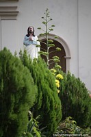 Statue of Jesus outside the cathedral in Paraguari. Paraguay, South America.