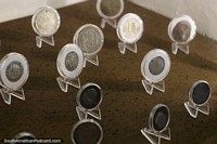 Antique coins on display at Independence House National Museum in Asuncion. Paraguay, South America.