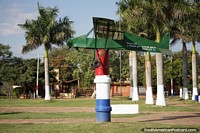 Um monumento de segundo plano na Plaza Nanawa em Concepcion. Paraguai, Amrica do Sul.