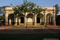 Government buildings with archways in Concepcion. Paraguay, South America.