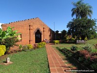Entrada a Mision Jesuitica Guarani de Jesús de Tavarangue, Encarnacion. Paraguay, Sudamerica.