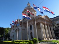 O Panteão Nacional magnïfico dos Heróis que constroem em Asunción. Paraguai, América do Sul.