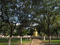 Plaza de la Libertad (Liberty Square), park in Concepcion. Paraguay, South America.
