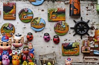Paraguay Photo - A small cross-section of ceramic figures and plaques made in Aregua.