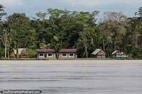 A school in the Amazon beside the Napo River, north-west of Iquitos.