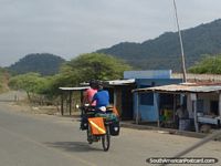 Larger version of Travel South America on tandem bicycle, between Macara and Sullana.