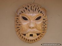 Versão maior do A cara de um leão em La Casa de San Pedro em Cusco.