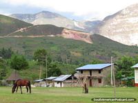 Hire a horse to ride to Gocta Falls from Cocachimba village near Chachapoyas.