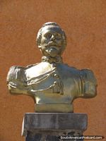 Military hero Francisco Bolognesi Cervantes (1816-1880), monument in Abancay. Peru, South America.
