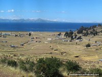 Comunidade de lago Titicaca entre Zepita e Juli. Peru, América do Sul.