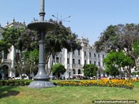 A nice part of the city in Lima - Parque San Martin. Peru, South America.