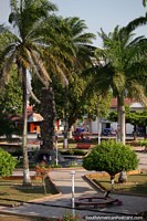 Larger version of The Plaza de Armas in Tocache, view from a building across the road.