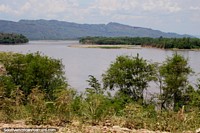 View of the Huallaga River from the small town of Buenos Aires, south of Tarapoto. Peru, South America.