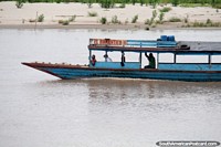 B/F El Romantico III, boat traveling the Huallaga River, around Huatape, the Amazon. Peru, South America.