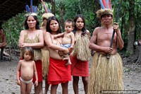 An indigenous family of the Peruvian Amazon around Iquitos.