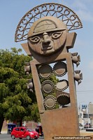 Alado, a ceremonial God, a symbol of fertile land, Paseo Yortuque, Chiclayo.
