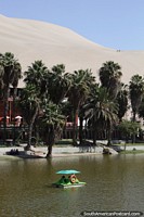 Huacachina lagoon, just 15mins  from the city of Ica. Peru, South America.