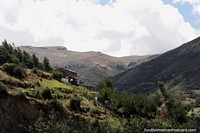 House on a property in the mountainous countryside between Ayacucho and Andahuaylas. Peru, South America.