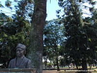 Plaza Cristobal Colon near the center of Tacuarembo. Uruguay, South America.