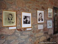 Photos displayed at Museo Carlos Gardel of his parents and family, Tacuarembo. Uruguay, South America.