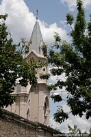 Maria Auxiliadora Church tower from a distance in Mercedes.
