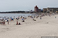 Summer starts in November and the people have come to Piriapolis from near and far. Uruguay, South America.