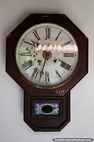Juan Shaw (Montevideo) antique clock on display at Mazzoni Museum in Maldonado. Uruguay, South America.