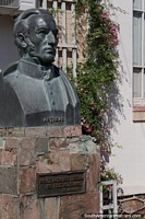 Jose Artigas bust in Rocha, independence leader born in Uruguay 1764, died in Paraguay 1850. 