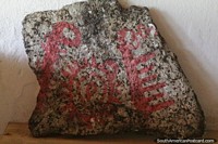 Replica of a petroglyph at the museum of the Turtle Stone, Puerto Ayacucho.