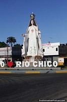 The Virgin Mercedes, big monument in Rio Chico.