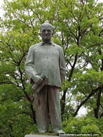 Cecilio Zubillaga Perera (1887-1948) statue in Carora, a journalist born in the city. Venezuela, South America.