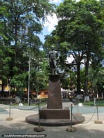 Plaza Miranda with monument in Barcelona. Venezuela, South America.